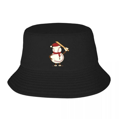 Funny Santa Claus Baseball Christmas Bucket Hat Design