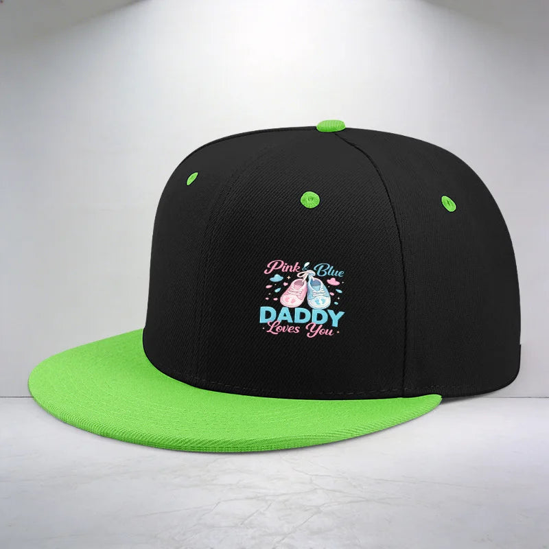 1pc Daddy Loves You Pattern Printed Cap
