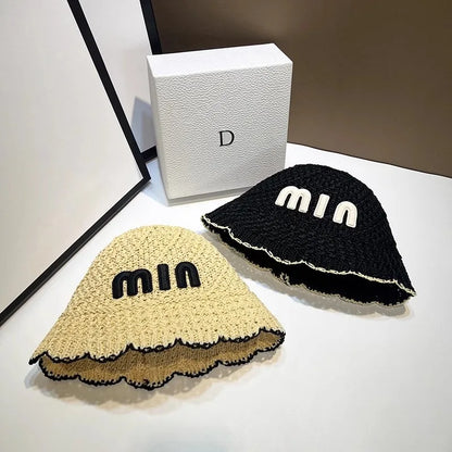New Designer Handmade High Quality Letter Bucket Hats