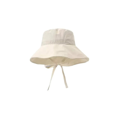 Foldable Wide Brim Breathable Bucket Hat With Strap