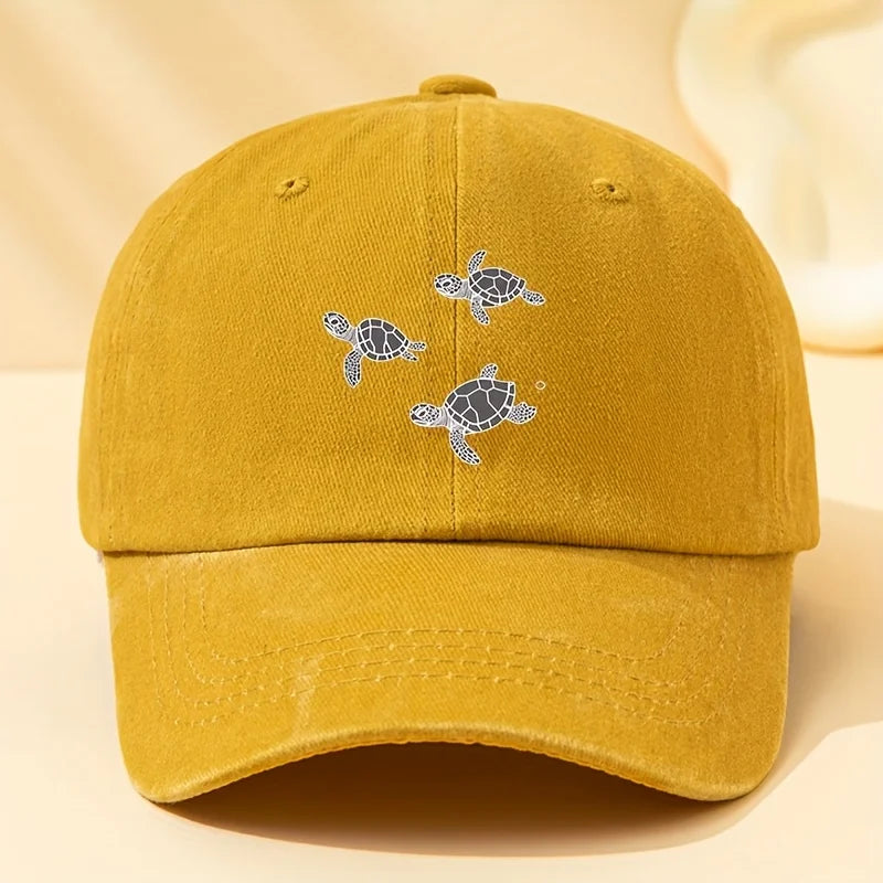 Turtle Print Outdoor Duckbill Baseball Cap