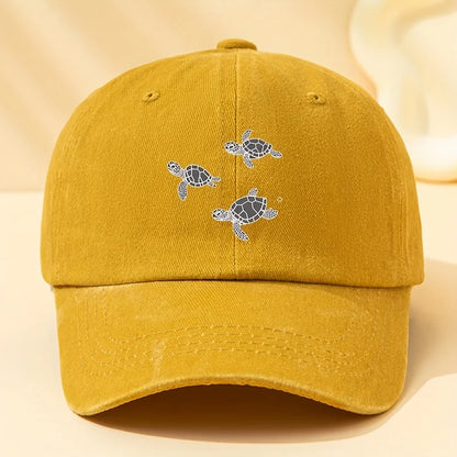 Turtle Print Outdoor Duckbill Baseball Cap