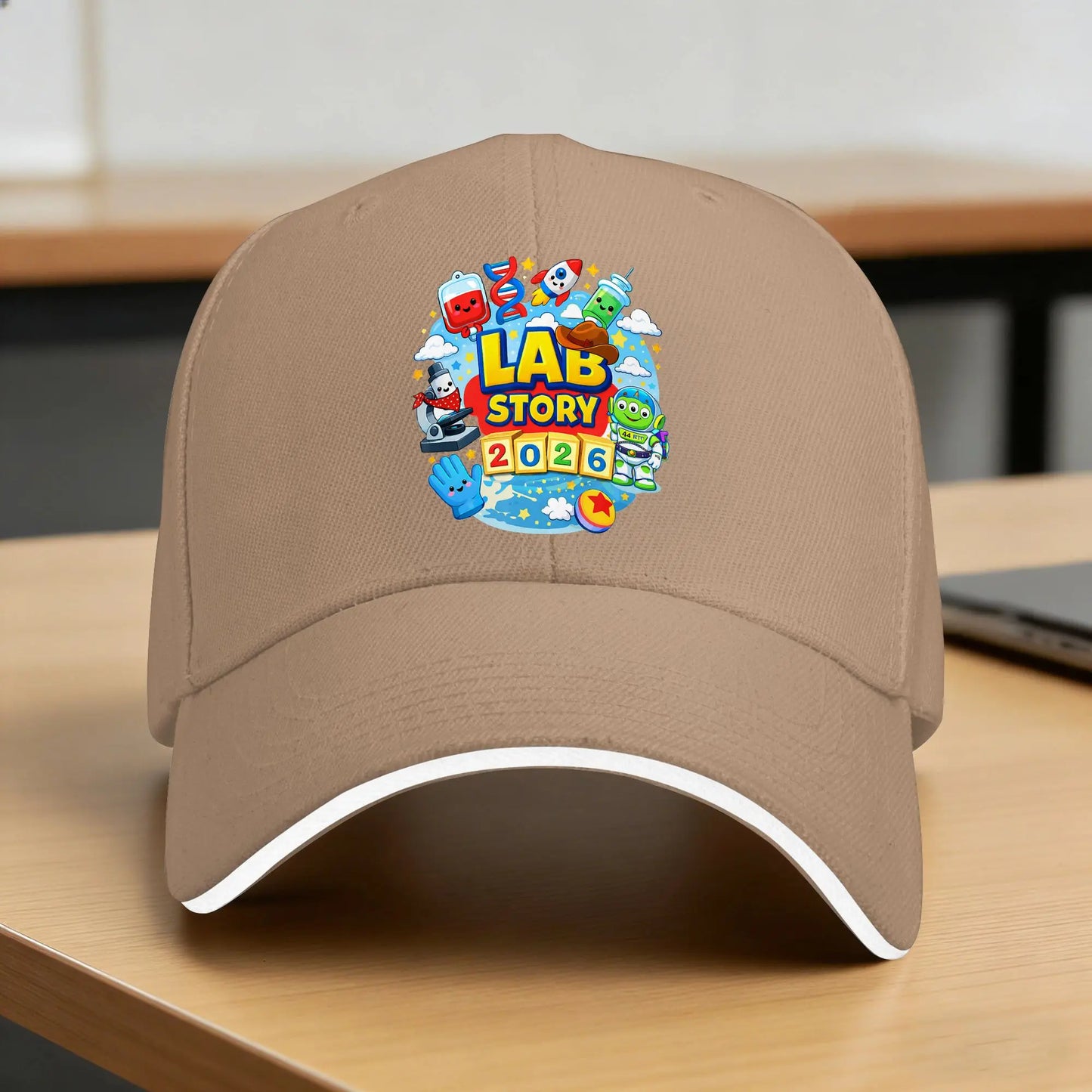 Lab Story Day Cartoon Baseball Cap Style