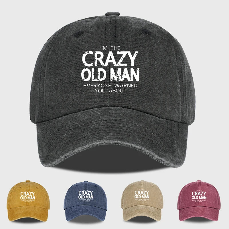 Crazy Old Man Baseball Cap