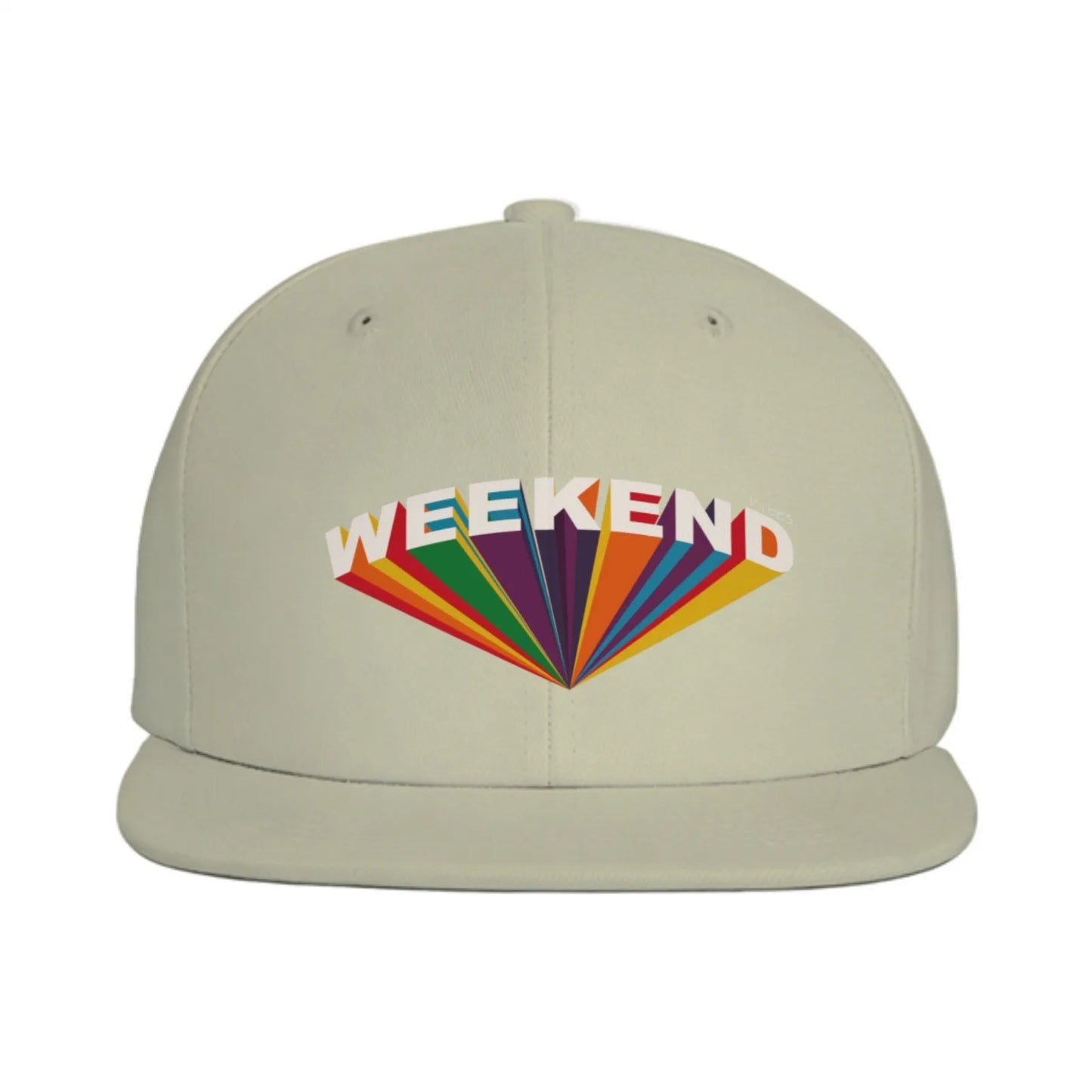 Weekend Rainbow Prism Snapback Cap Hat