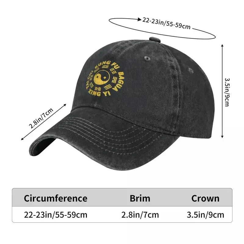 Kung Fu Tai Chi Xingyi Bagua Symbol Baseball Cap