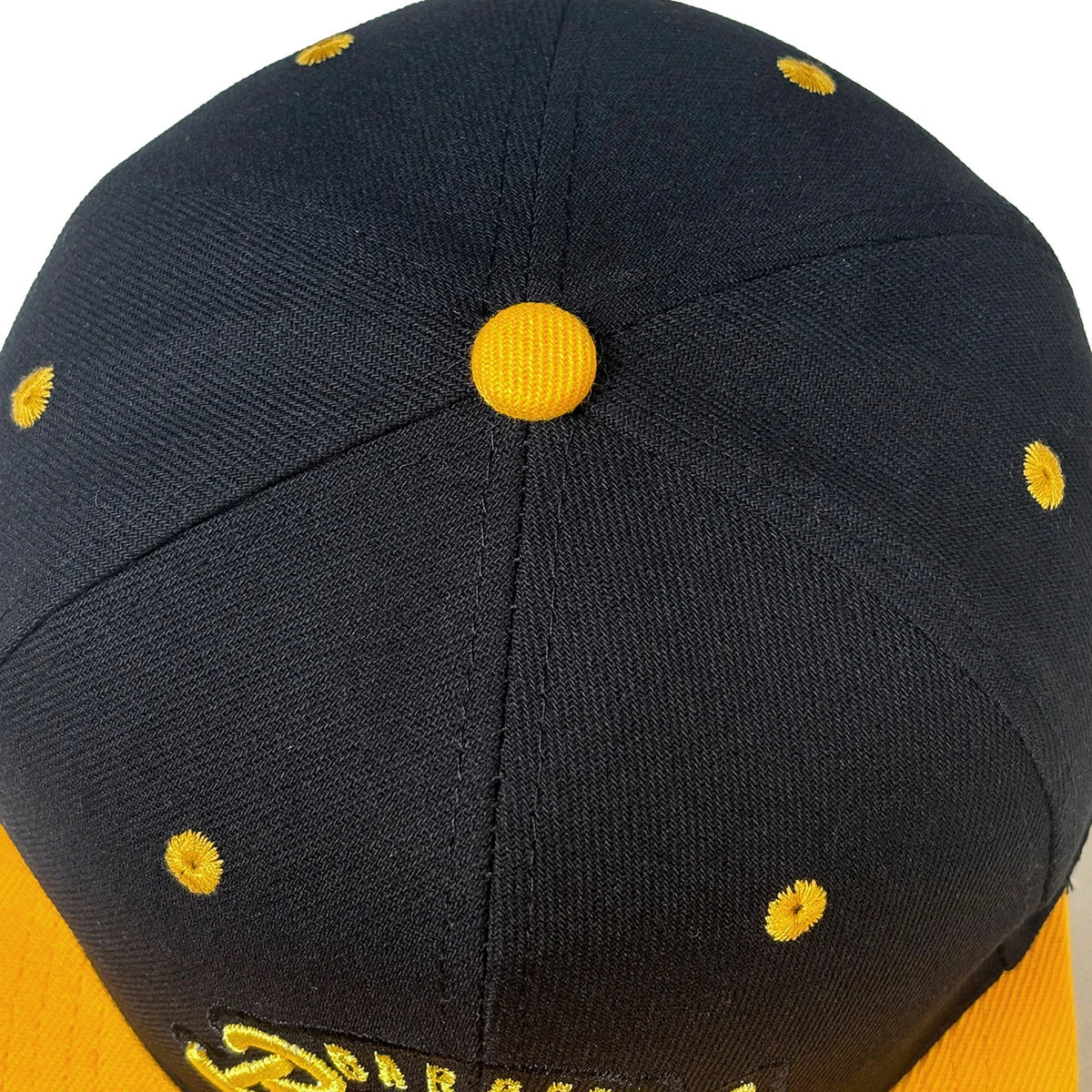 Letter Embroidered Adjustable Flat Brim Snapback Cap