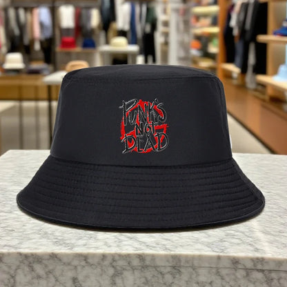 Outdoor Punk Band Print Bucket Hat