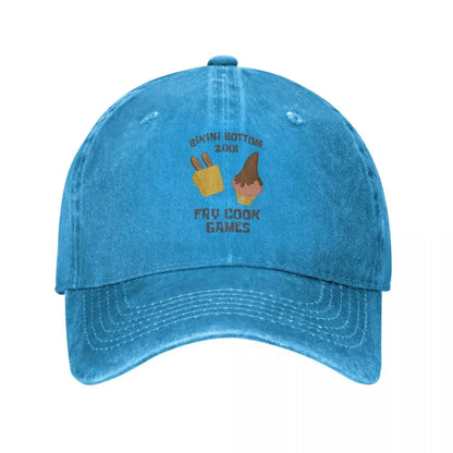 SpongeBob Fry Cook Distressed Baseball Cap