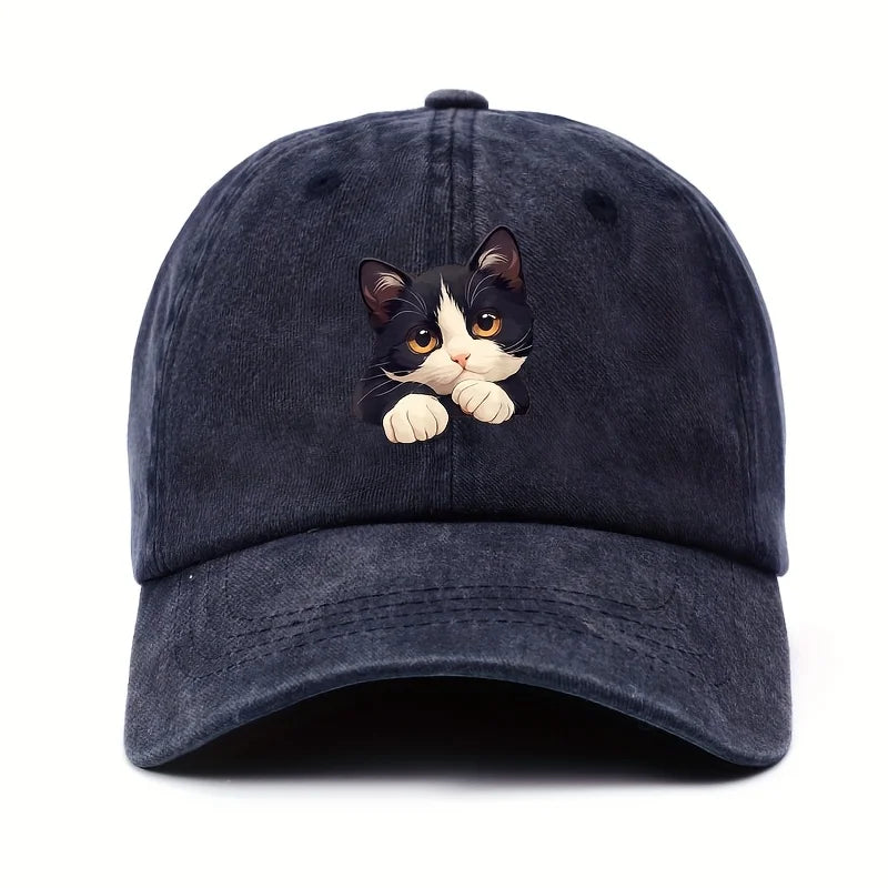 Funny Cat Pattern Casual Baseball Cap