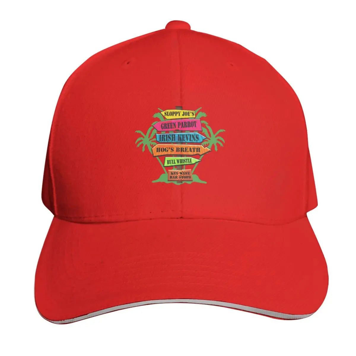 Key West Bar Stops Vintage Baseball Cap