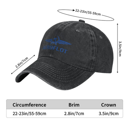Aeroflot Washed Baseball Cap