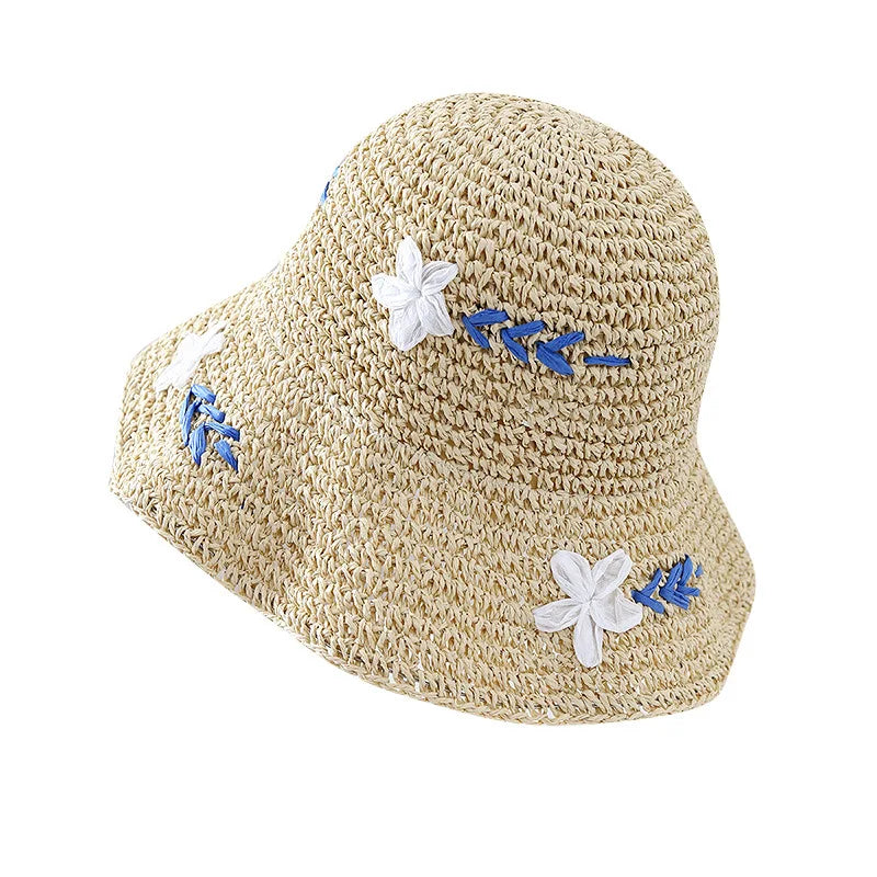 Women's Hollow Flower Crochet Bucket Hat