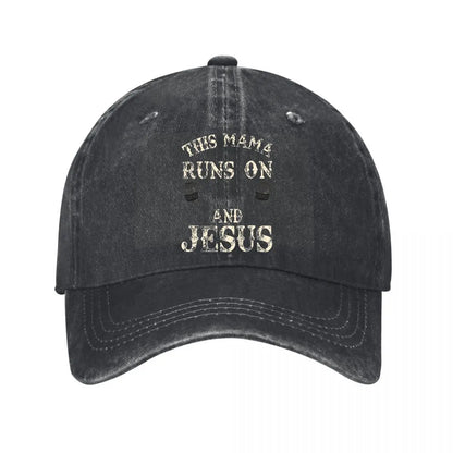 Mama Coffee Jesus Washed Baseball Cap