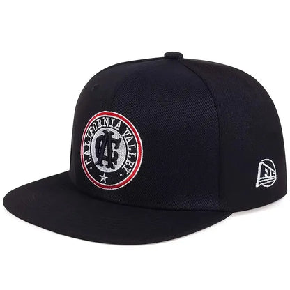 CA Letter Embroidered Snapback Cap