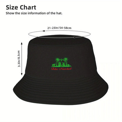 Merry Christmas Birth Glitter Festive Bucket Hat