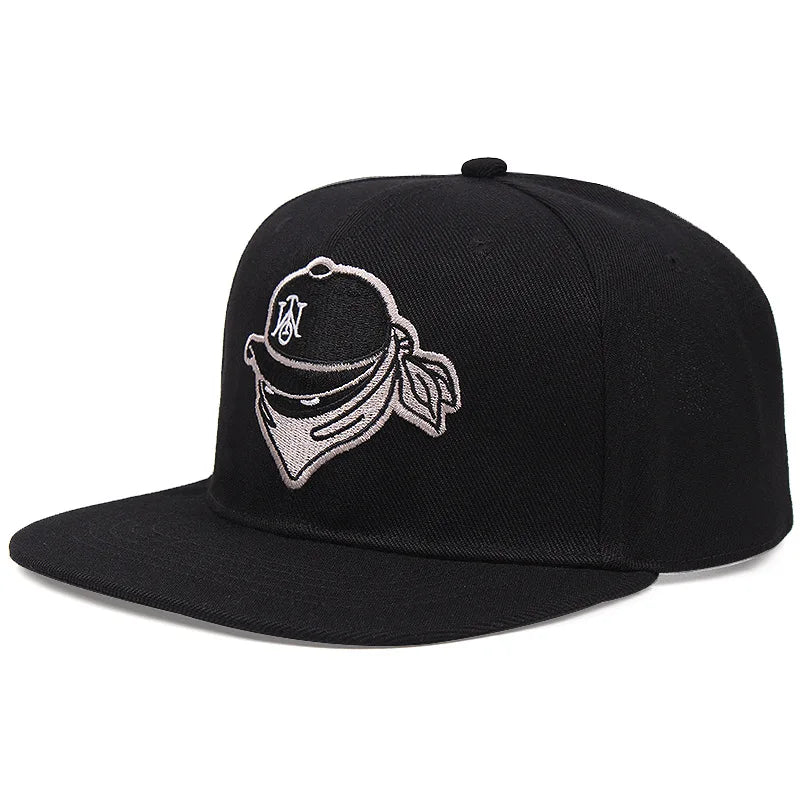 Luxury Flat Top Baseball Cap Adjustable Hip Hop Snapback