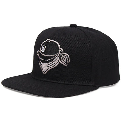 Luxury Flat Top Baseball Cap Adjustable Hip Hop Snapback