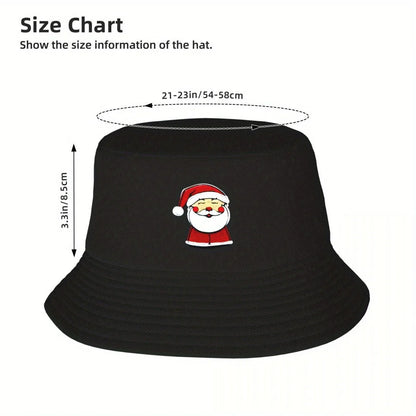 Santa Claus Christmas Patch Style Bucket Hat