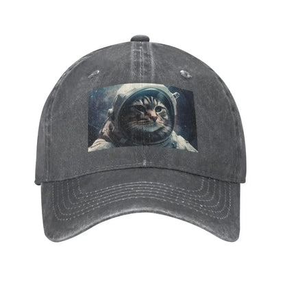 Astronaut Cat Space Baseball Cap