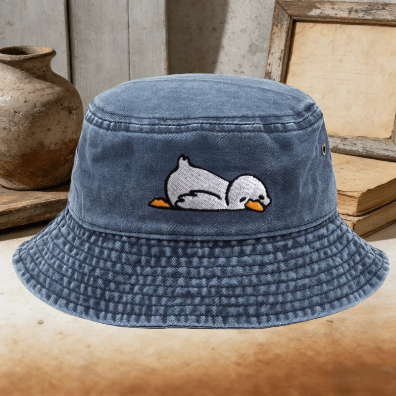 Adorable Duck Pattern Couples Casual Bucket Hat