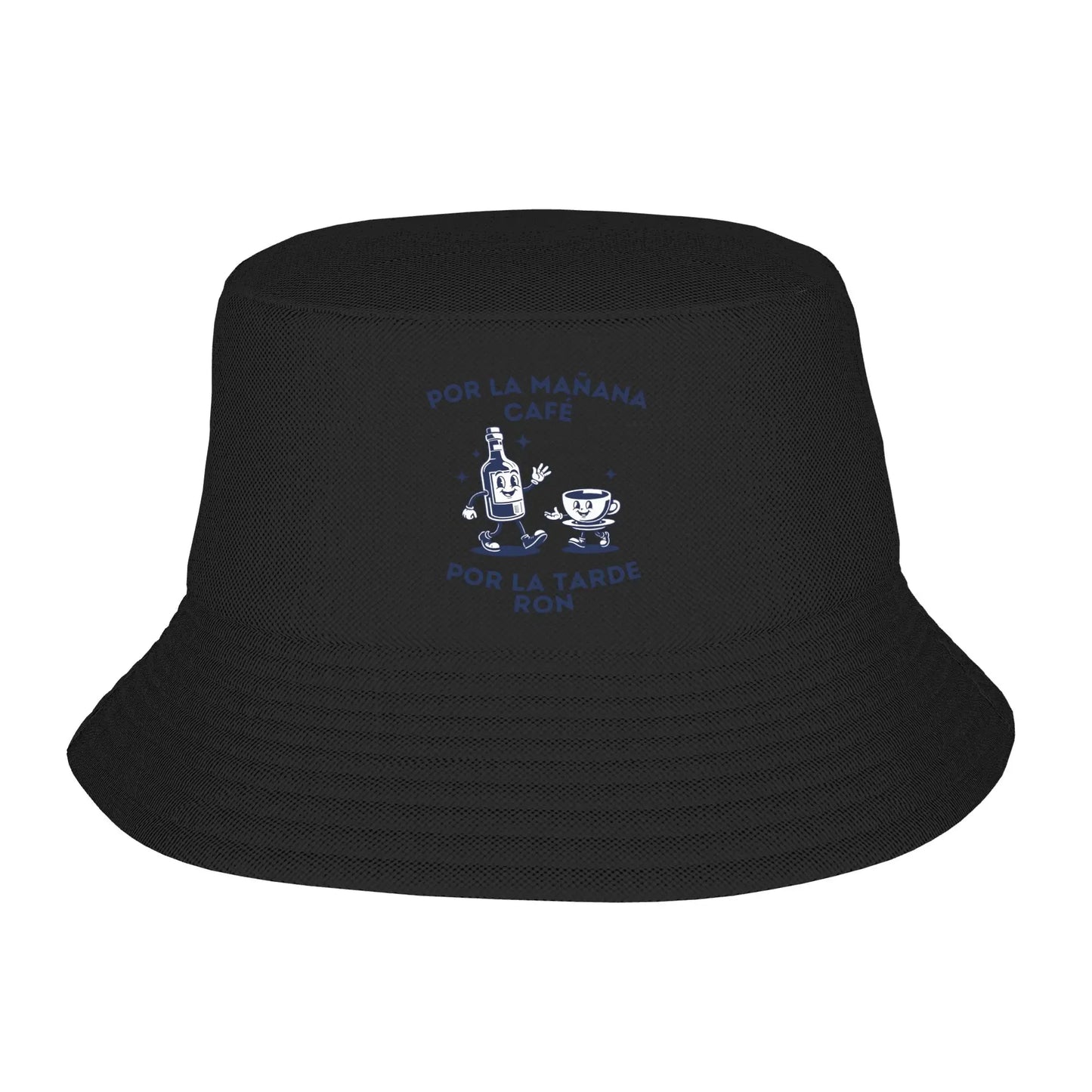 Cafe By Morning Rum By Afternoon Bucket Hat