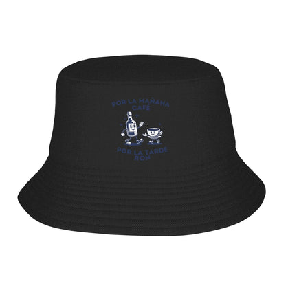Cafe By Morning Rum By Afternoon Bucket Hat