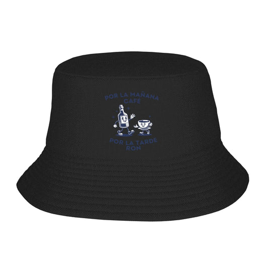 Cafe By Morning Rum By Afternoon Bucket Hat