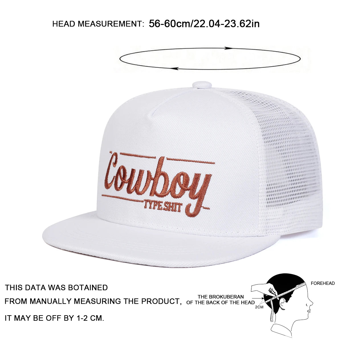 Unisex Letter Embroidery Hip- Hop Net Hats Spring Summer Outdoor