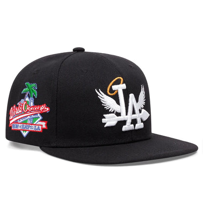 LA Wings Embroidered Mesh Snapback Cap