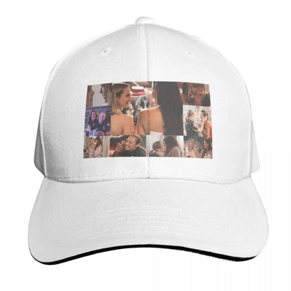 Marina Large Print Vintage Embroidered Baseball Cap