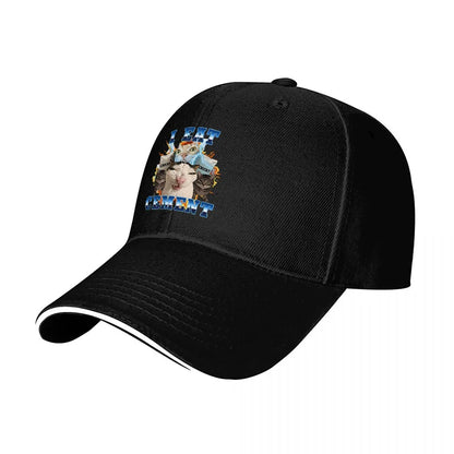 I Eat Cement Cat Baseball Cap