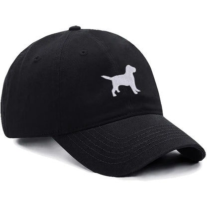 Dog Embroidered Soft Cotton Baseball Cap