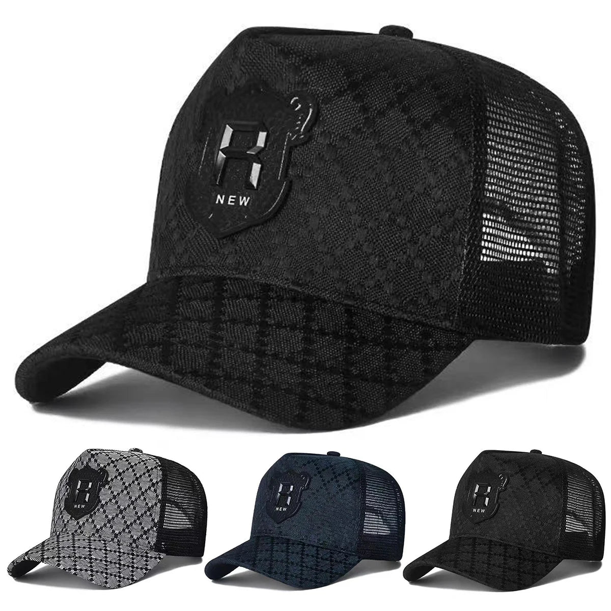 R Letter Embroidered Baseball Cap