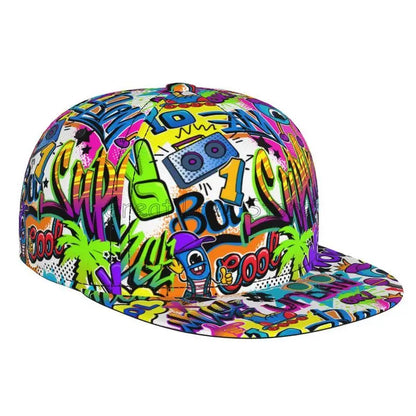 Colorful Graffiti Art Print Baseball Cap Adjustable Snapback Hat