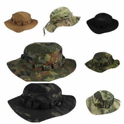 Breathable Multicam Large Brim Fishing Bucket Hat