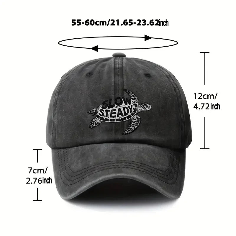 Slow Steady Sea Turtle Baseball Cap