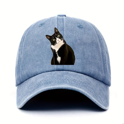 Fun Cat Print Travel Baseball Cap