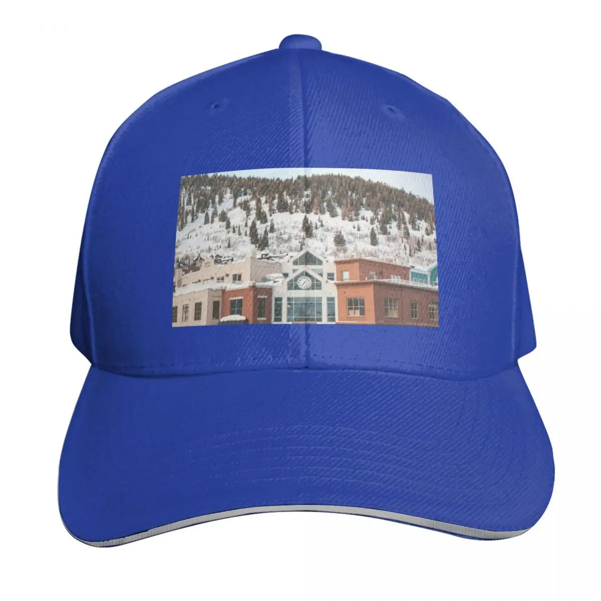 Park City Utah Old Town Winter Mountains Baseball Cap
