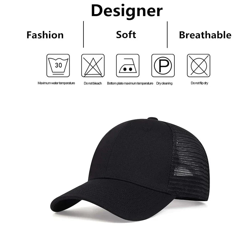 Unisex Light Plate Baseball Net Caps Spring And Summer Outdoor