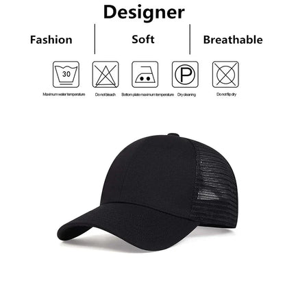 Unisex Light Plate Baseball Net Caps Spring And Summer Outdoor