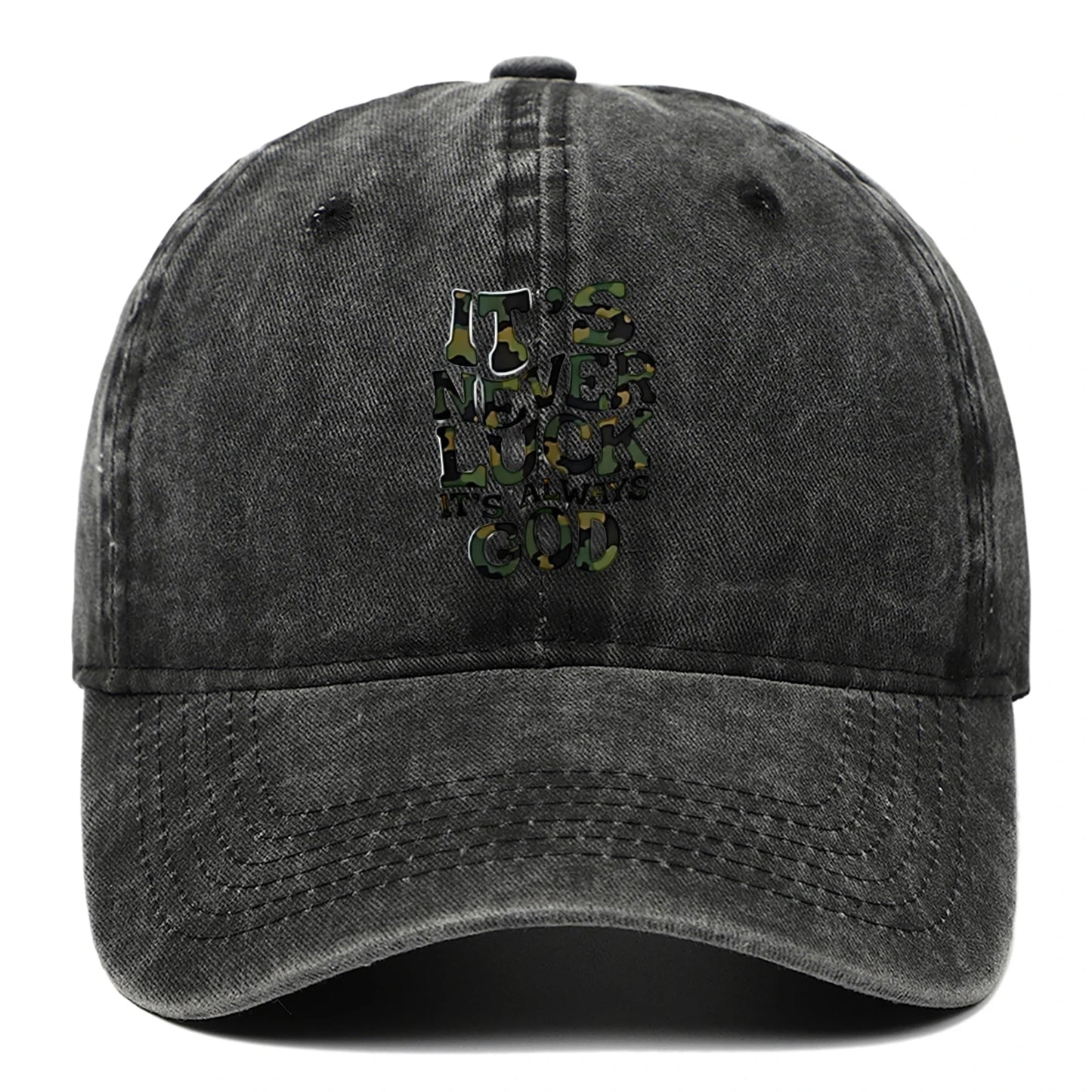 Camouflage Letter Outdoor Baseball Cap