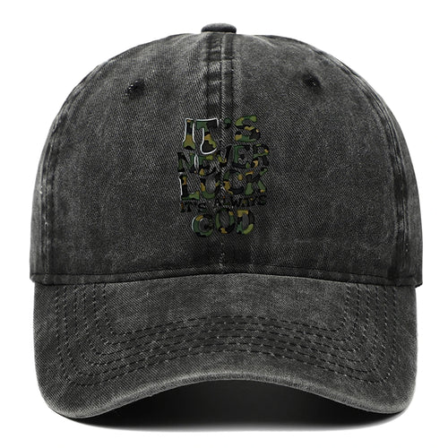 Camouflage Letter Outdoor Baseball Cap