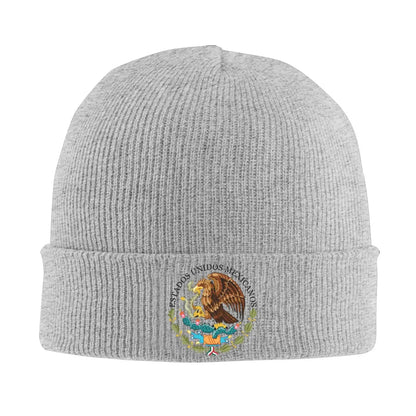 Mexican Flag With Eagle Beanie Hat