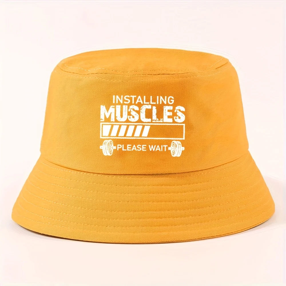 Installing Muscles Foldable Bucket Hat