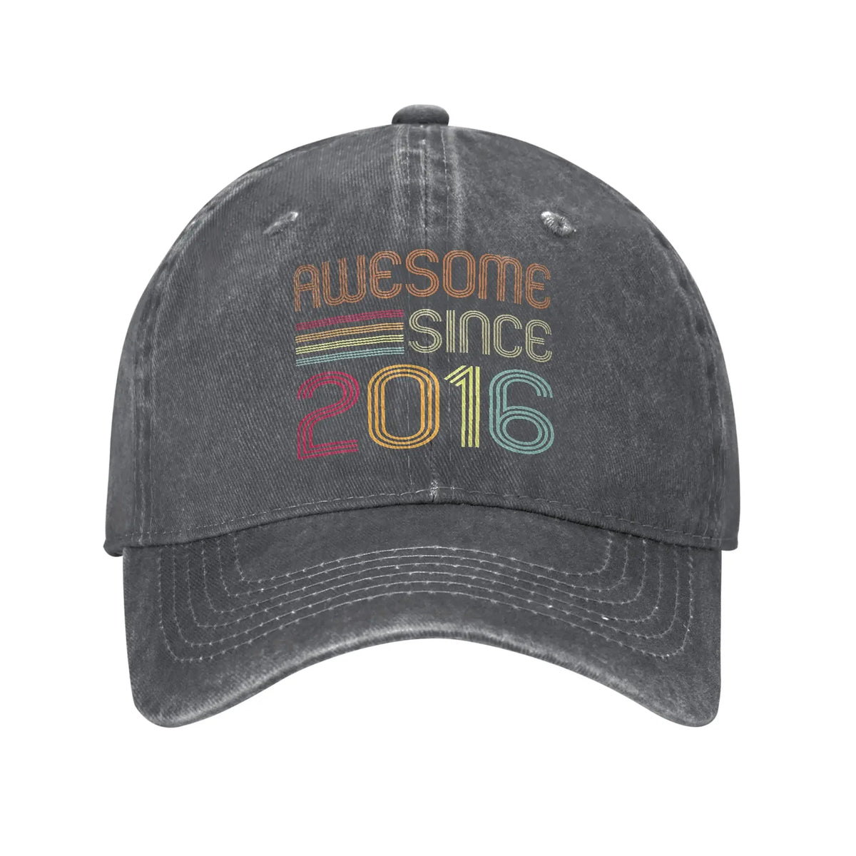 Awesome Since 2016 10th Birthday Distressed Baseball Cap