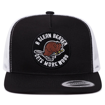 Mole Glern Embroidered Mesh Flat Brim Snapback Cap