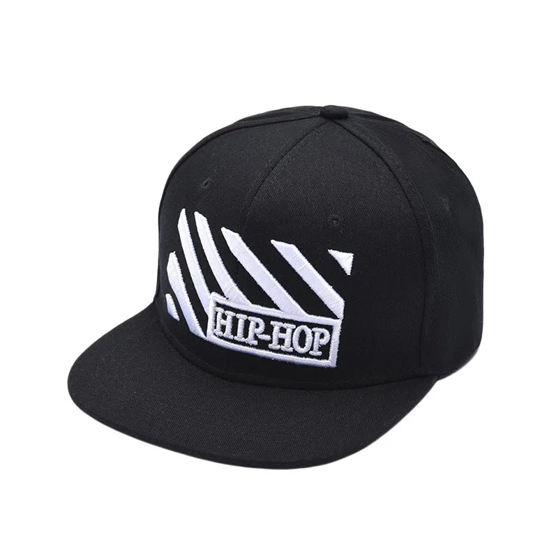 Unisex Letter Embroidered Adjustable Hip-Hop Snapback Cap