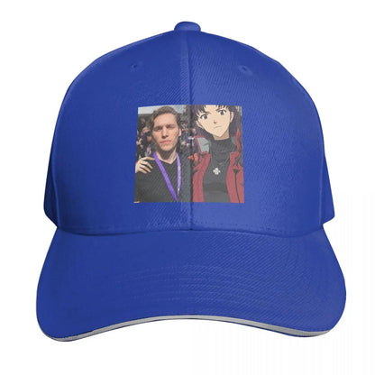 Jerma And Misato Embroidered Vintage Baseball Cap