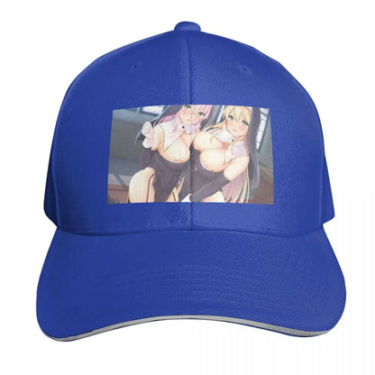 Anime Girl Poster Adjustable Curved Brim Baseball Cap